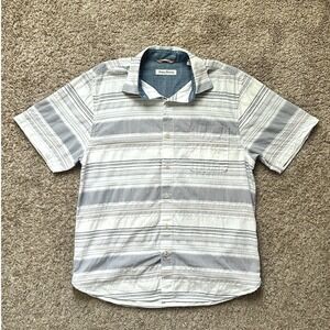 EUC I Tommy Bahama‎ I Men's Short Sleeve Striped Button Up Shirt I Size Medium